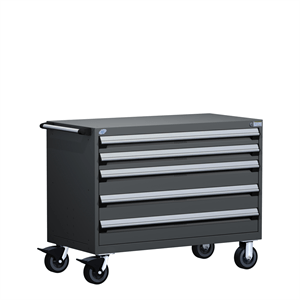 Rousseau Heavy Duty Toolbox with Dividers Grey