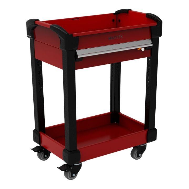 Rousseau Multitek Cart with Drawer Red