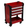 Rousseau Multitek cart red with 3 drawers and locks