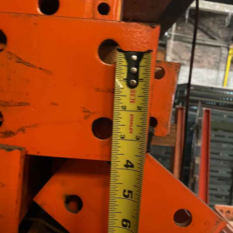 Used Structural Cantilever Rack Arms Orange
