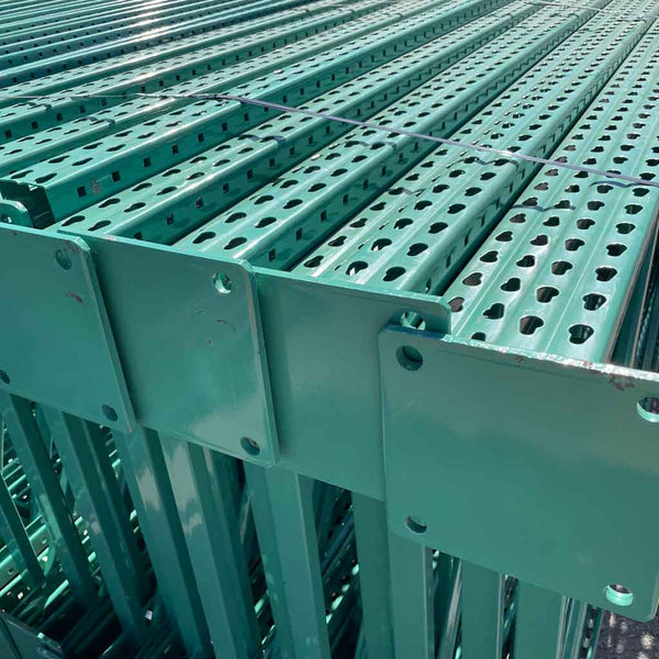 Used Pallet Rack Teardrop Uprights 42" deep x 24' tall Trammell