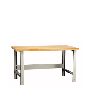 Rousseau Metal Basic Workbench with wood top