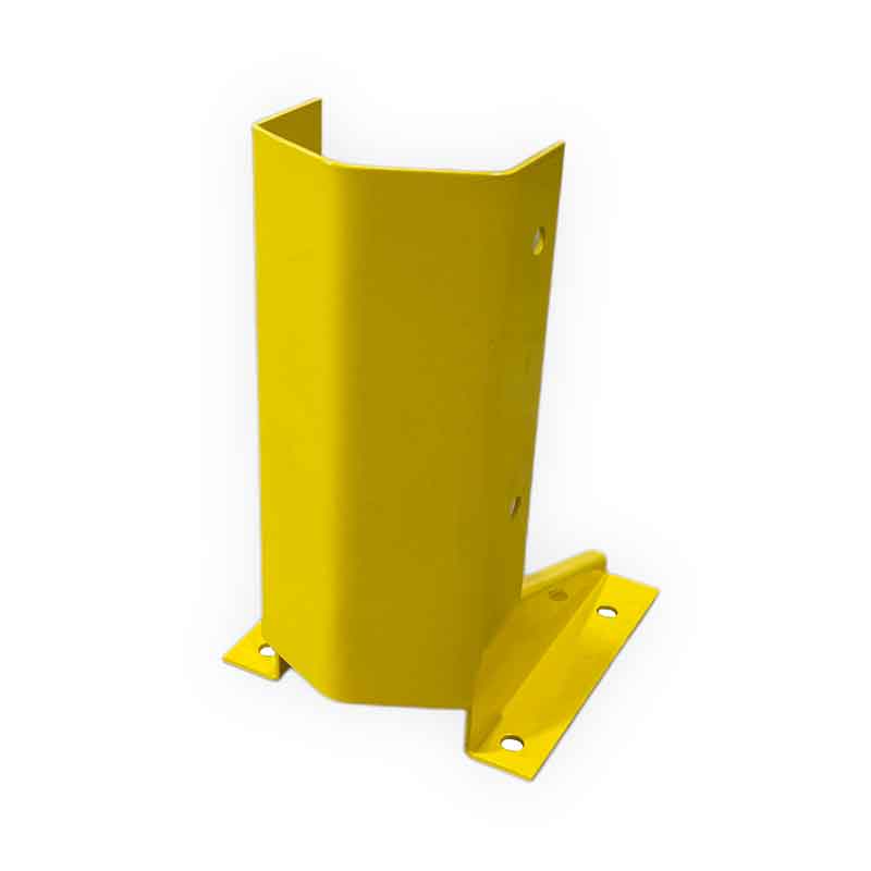 Black Racking Column Protector Interlake Mecalux Pallet Rack - In Stock Tagged
