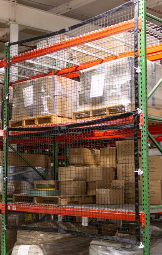 Modular Pallet Rack Safety Netting