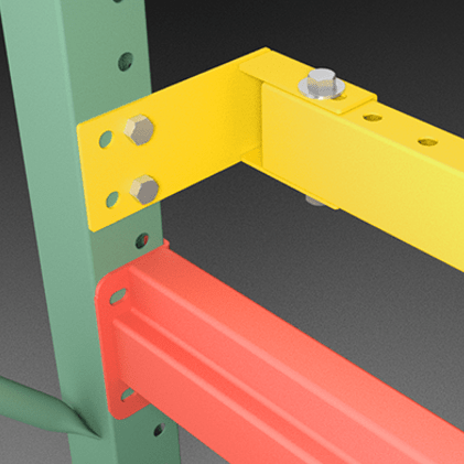 Treammell Racking Steel King Pallet Rack Backstop - Trammell Equipment Company