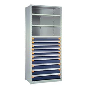 Rousseau Blue Drawers and Shelving Unit R5See-874805