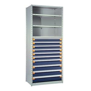 Rousseau Blue Drawers and Shelving Unit R5See-874805