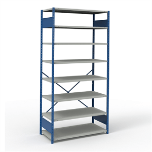 Rousseau Open Style Shelving with 8 Shelves
