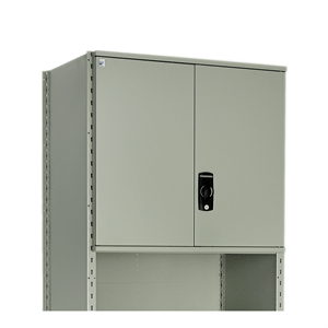 Rousseau Stacked Solid Doors for Shelving Units Grey