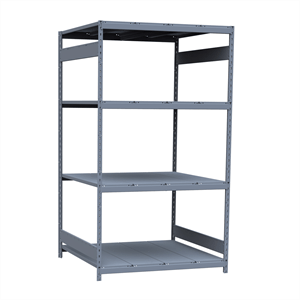 Rousseau metal bulk shelving solid steel shelves