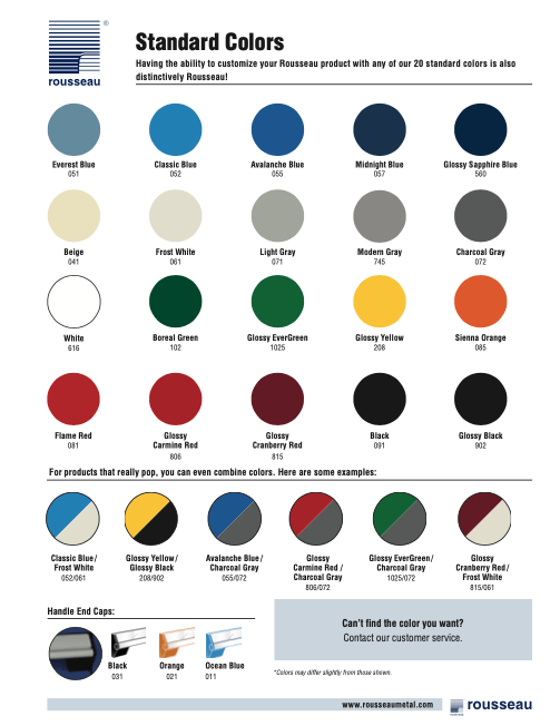 Rousseau Color Chart