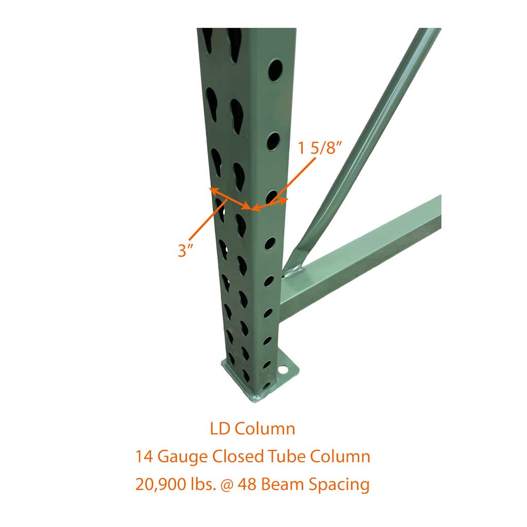 Treammell Racking Pallet Rack Upright Frames - In Stock - Ships 24-48 Hours - Trammell ...