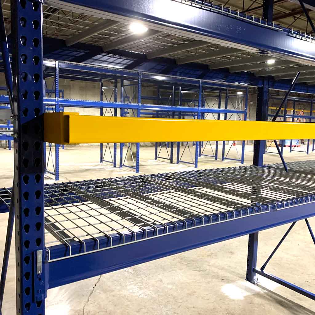 Speedrack Teardrop Pallet Load Stop Beams for safety