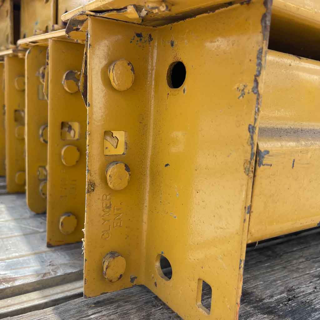 Used Pallet Rack Beams Yellow