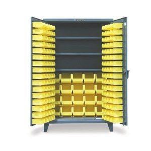 Strong-Hold Bin Cabinet with 3 Shelves